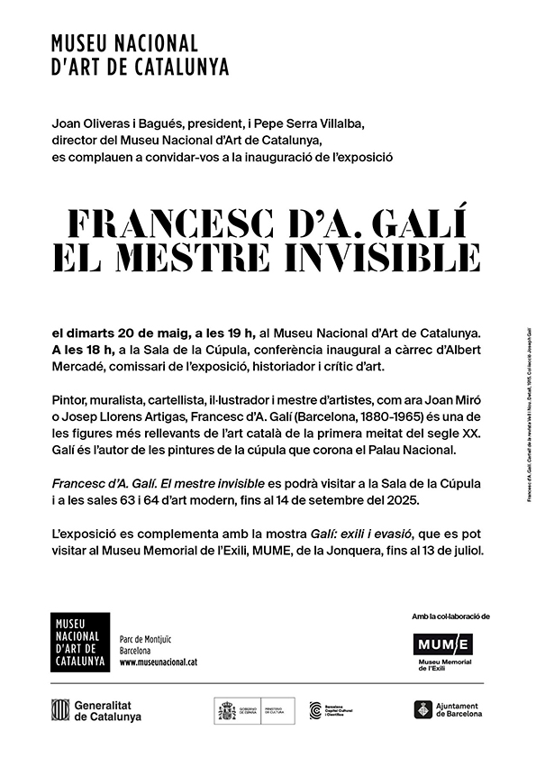 Exposició Francesc d'Assís Galí: El mestre invisible 