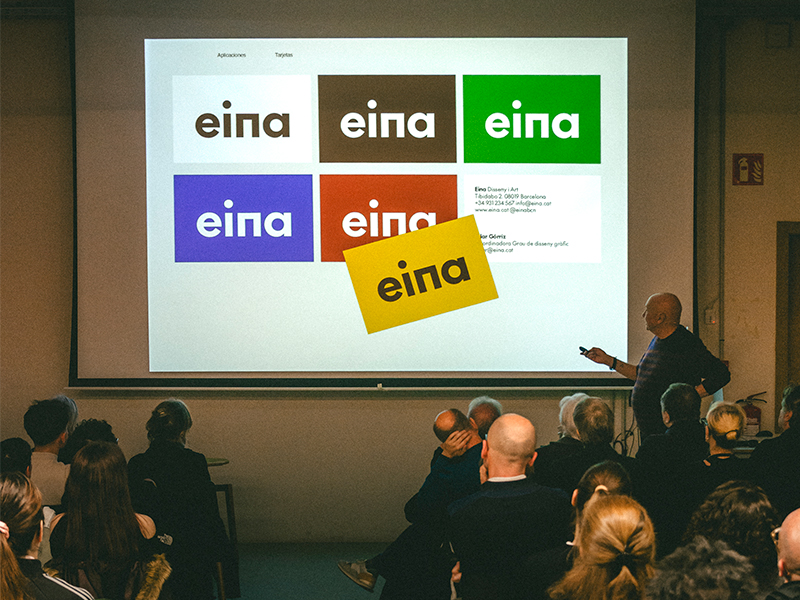 Mario Eskenazi presenta la nueva identidad visual de Eina 