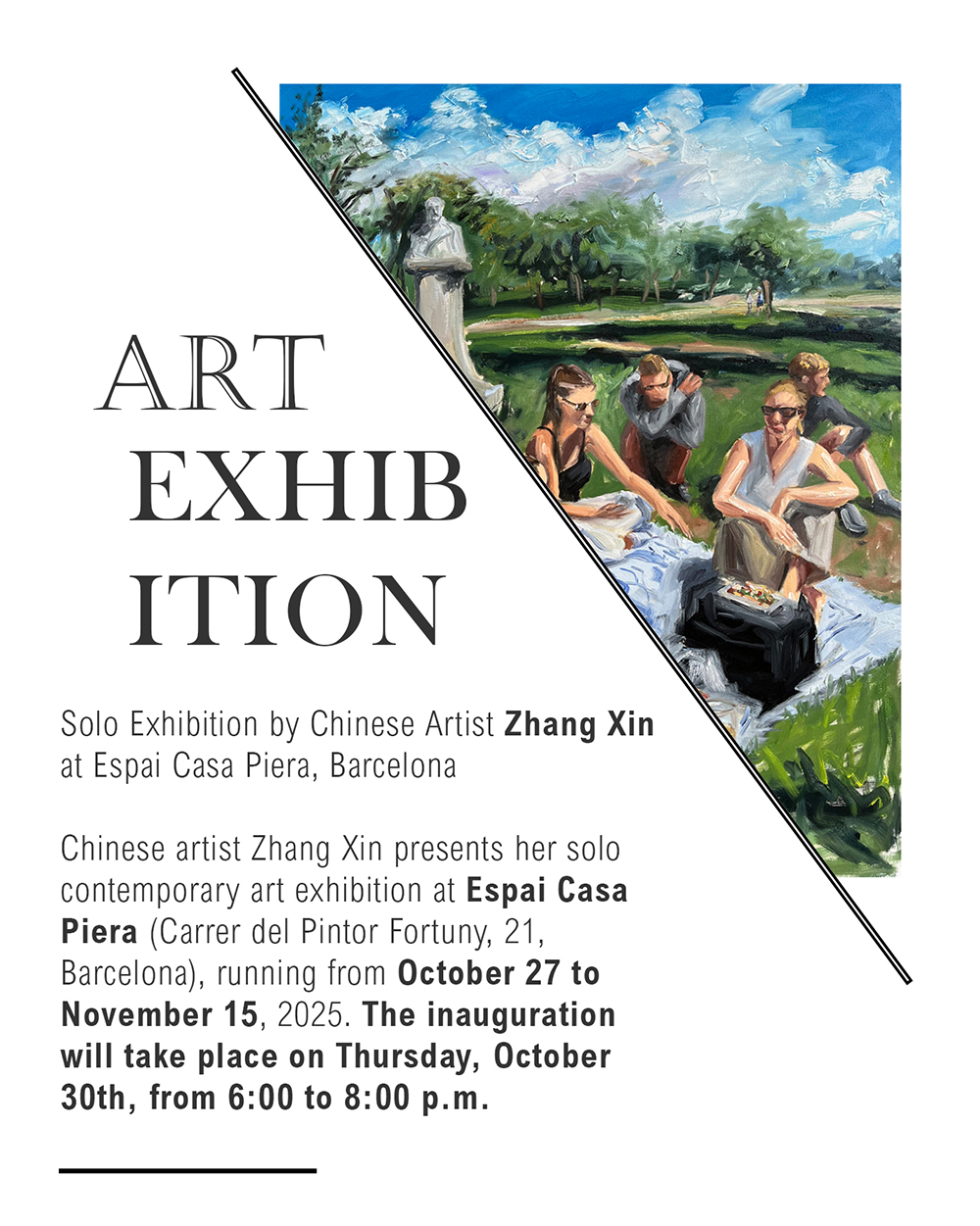 Primera exposició individual de Zhang Xin