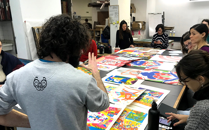 Jan Barceló's Masterclass at the Postgraduate Diploma in Creative Illustration 