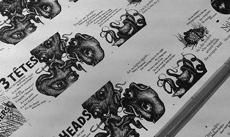 EINA's Teacher Claudio Molina in the "7è Festival de llibres il·lustrats - BCN" teaching the workshop "The Embroidered Book"