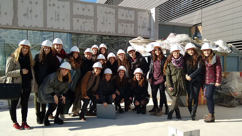 Materials and Construction Techniques students