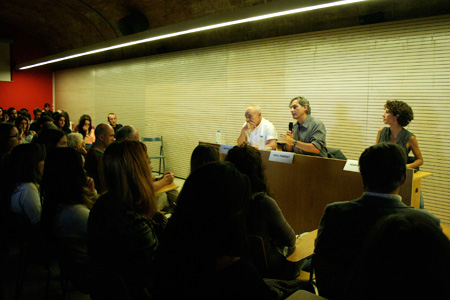 Marina Garcés giving inaugural lecture "Sense curs", corresponding to the opening of EINA's academic year 2013-14