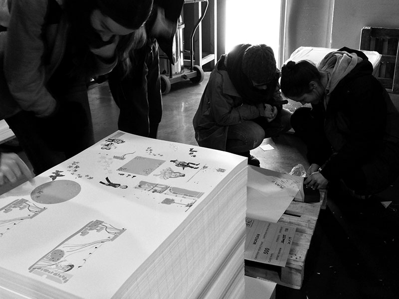 Els estudiants de l'assignatura d'Arts Gràfiques visiten la impremta SYL