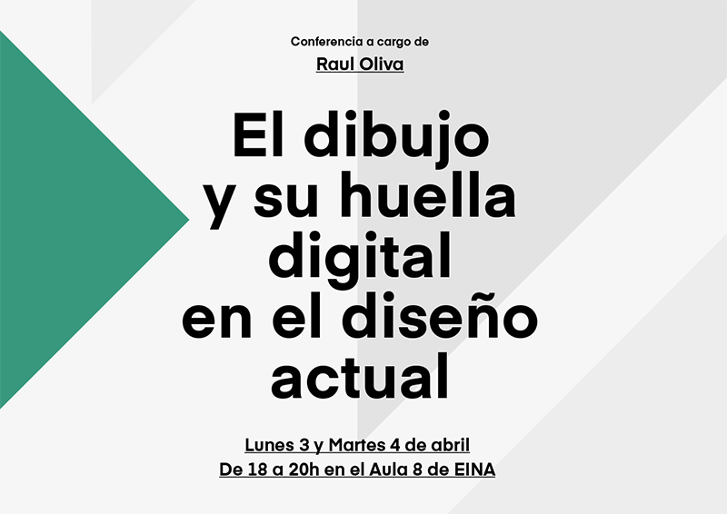 "The drawing and its fingerprint in the current design" by Raul Oliva - Prácticas y Territorios del Diseño Actual II (MURAD)