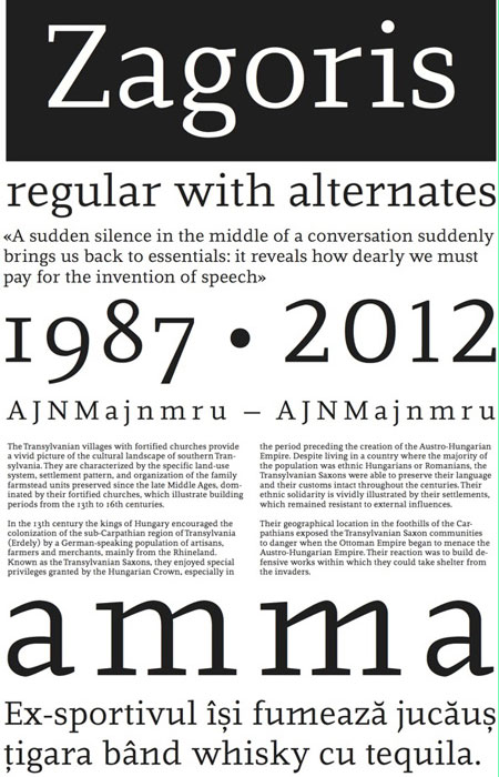 Sabina Chipara, Zagoris project