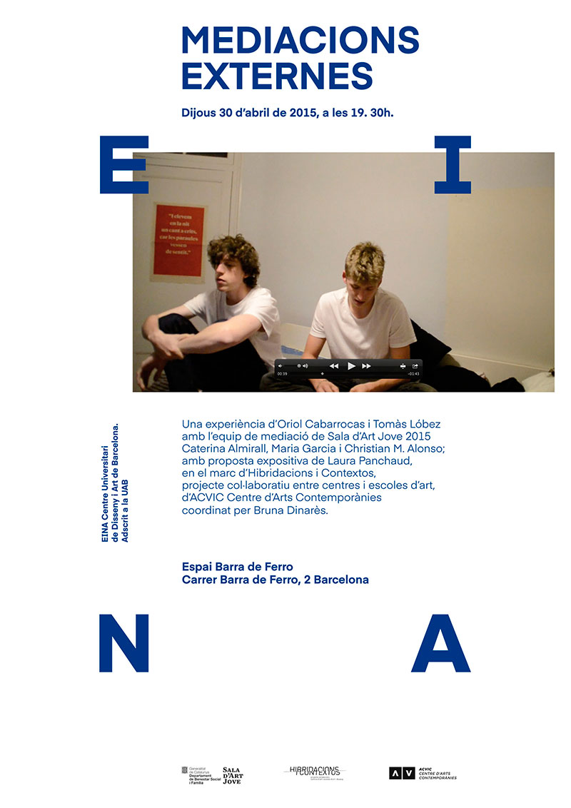 Oriol Cabarrocas i Tomàs Lóbez a Mediacions externes