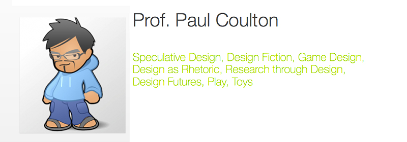 Masterclass on games design and speculative design, by Paul Coulton