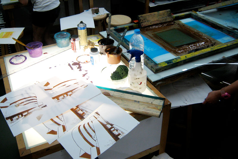 Curs d'estiu de Serigrafia manual