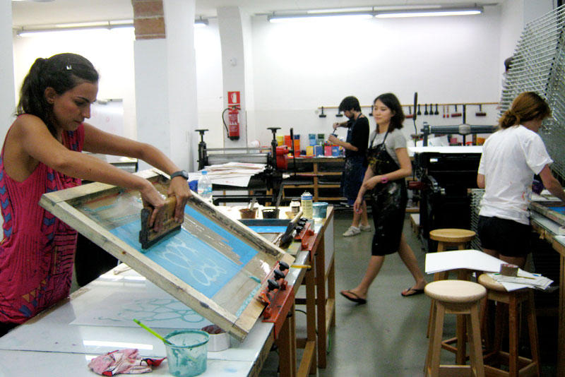 Curs d'estiu de Serigrafia manual