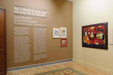 Exhibition cycle "Art Mataro, 1942-1958 els anys de la represa", curated by EINA's Teacher Àlex Mitrani. At Ca l'Arrenas, art center of Mataró's Museum.