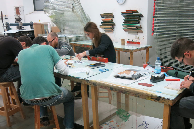 Curs d'estiu de Tipografia manual a EINA 2014