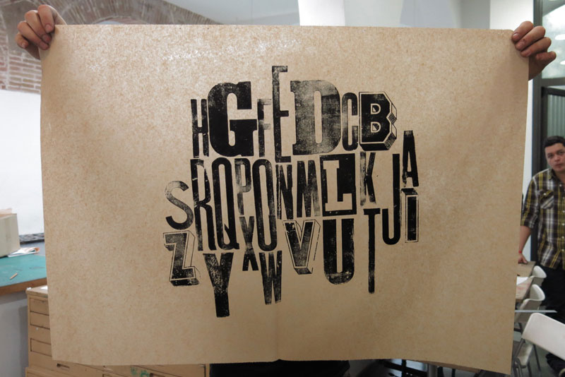 Curs d'estiu de Tipografia manual a EINA 2014