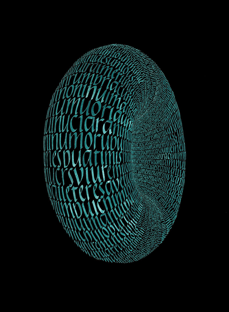 Exhibition "Volumetric Calligraphy. Calligraphy, from the past to the future", by Edgar Duch