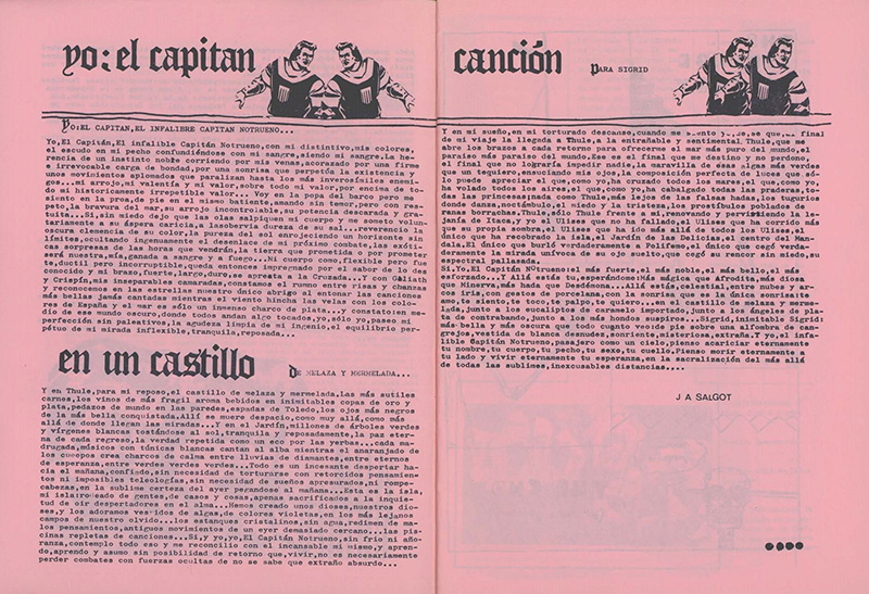 Excerpt from the Underground magazine published by graphic design students at EINA in 1973, on which Josep Anton Salgot collaborated.