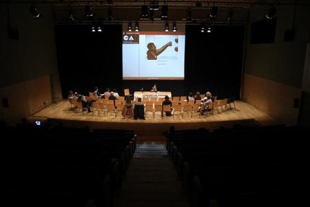 EINA's teacher Lluc Massaguer at the "Congrés de Cultura de Terrassa"