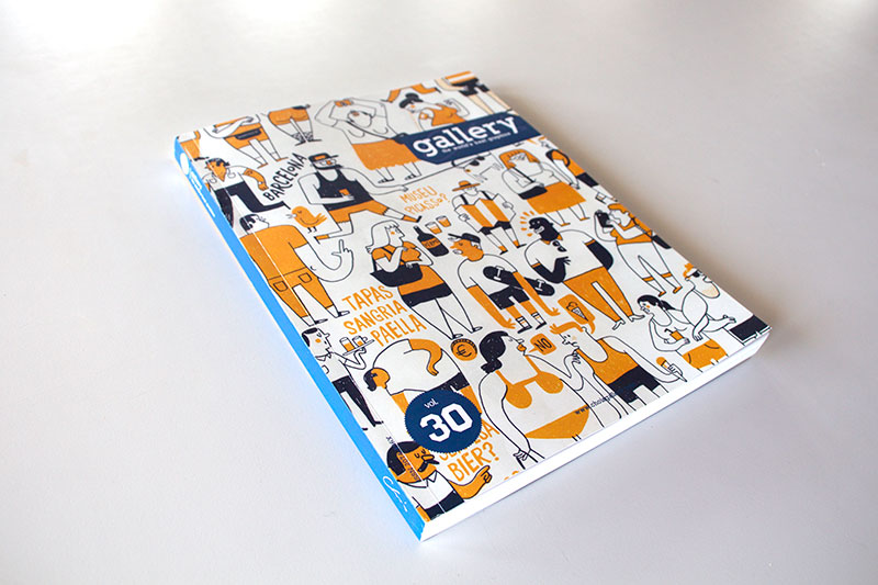 Miguel Bustos, cover of the Asian magazine "Gallery"