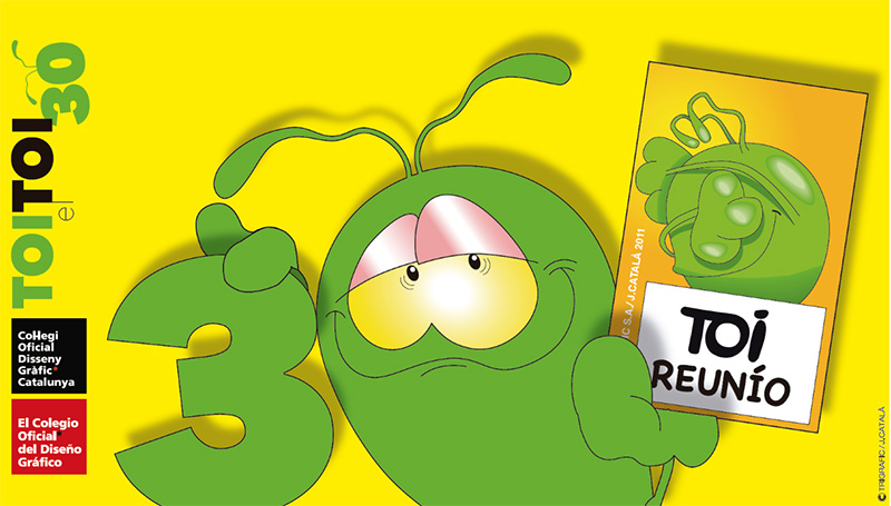 The Official College of Graphic Design of Catalonia hosts the exhibition "TOI el TOI 30 years"