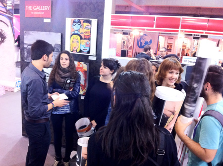 Los estudiantes de la asignatura de 3ro, Artes Gráficas, de visita por Graphispag Digital 2013