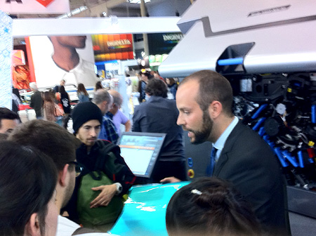 Los estudiantes de la asignatura de 3ro, Artes Gráficas, de visita por Graphispag Digital 2013