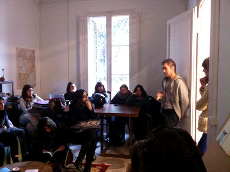 "Organising design exhibitions" students have visited Halfhouse with Àlex Mitrani