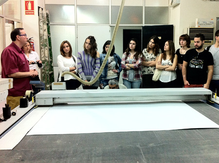 Visita dins l'assignatura d'Arts Gràfiques