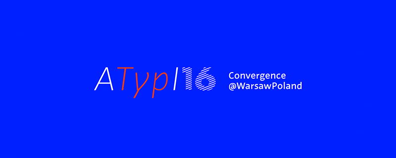 Laura Meseguer takes part in the ATypI Warsaw 2016