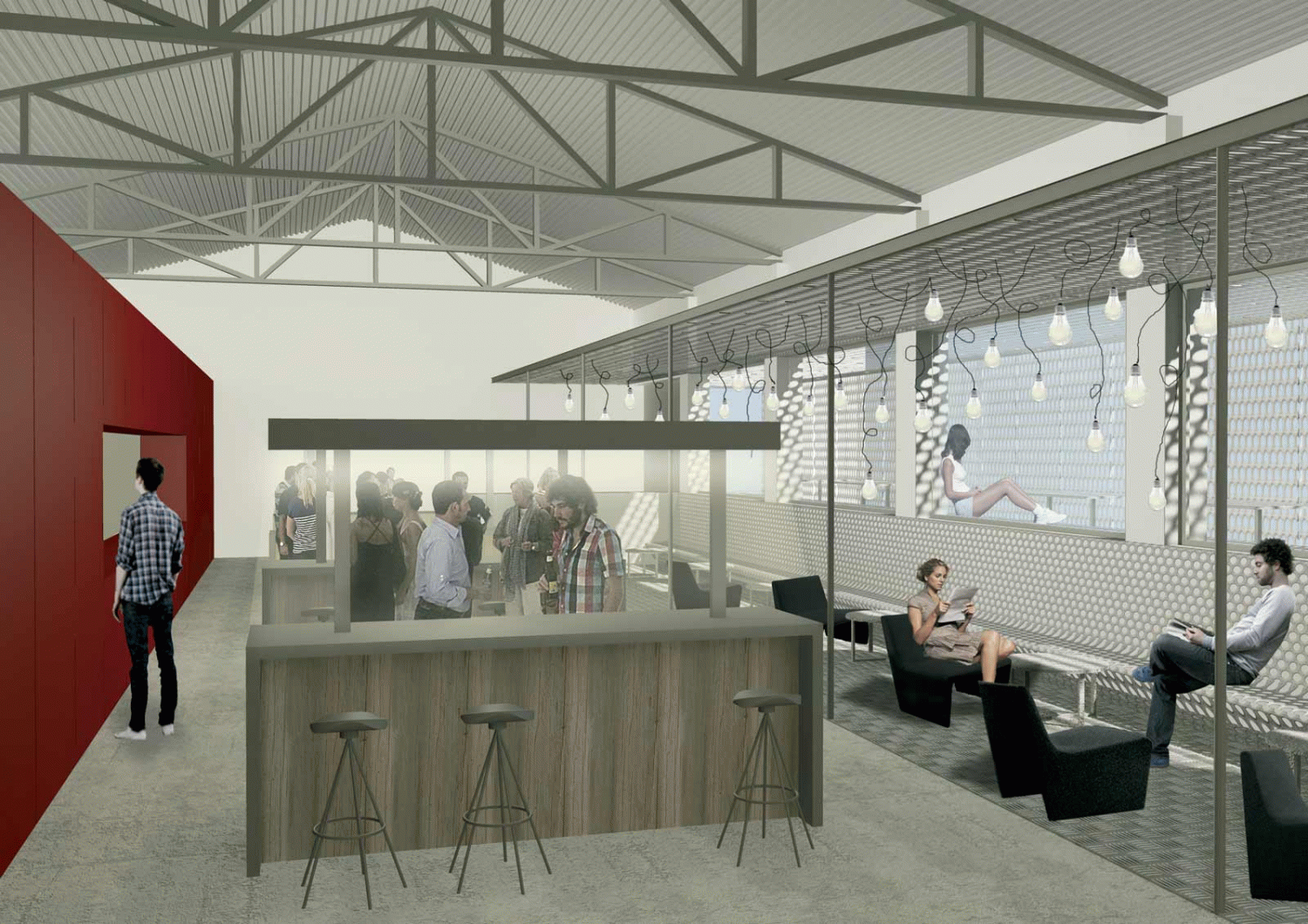  Carlota Tomás - Rehabilitació dels accessos i del bar del complex de la Nau Ivanow a la Sagrera, Barcelona (Centre de cultura contemporània)