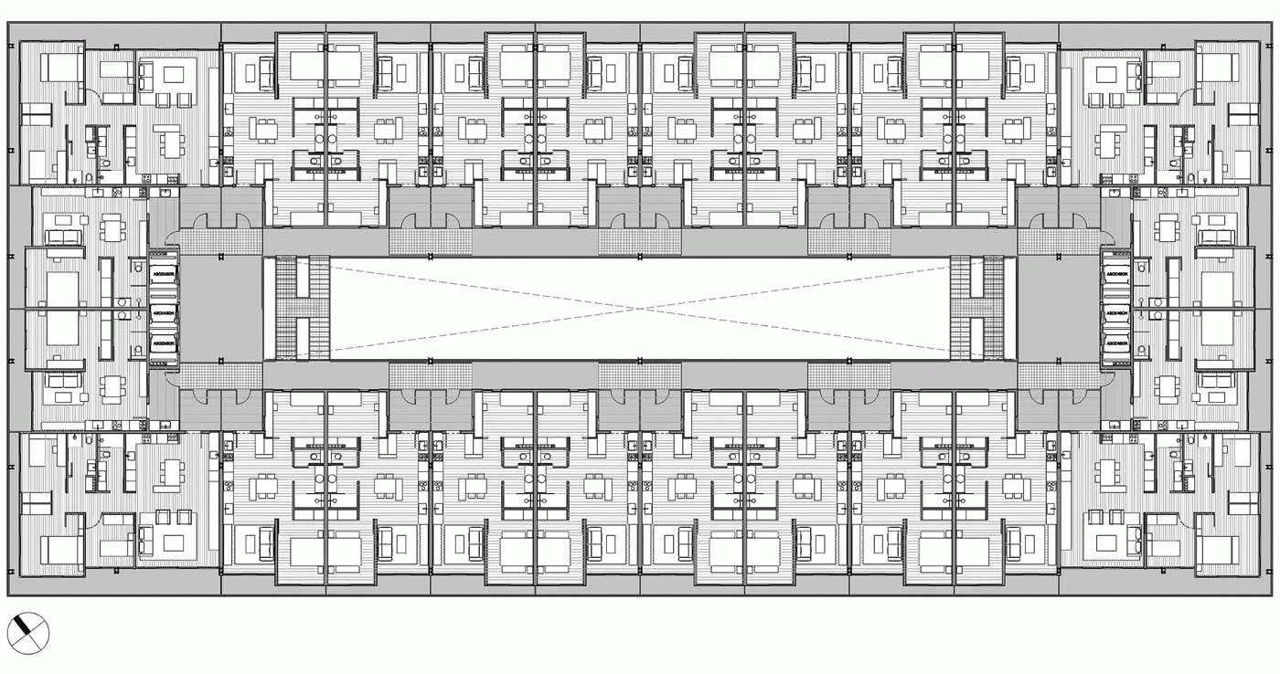 David Blanqué Sallent - Habitatge col·lectiu contemporani - Cast Interior