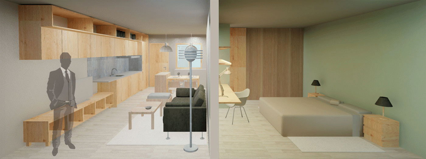 David Blanqué Sallent - Habitatge col·lectiu contemporani - Cast Interior