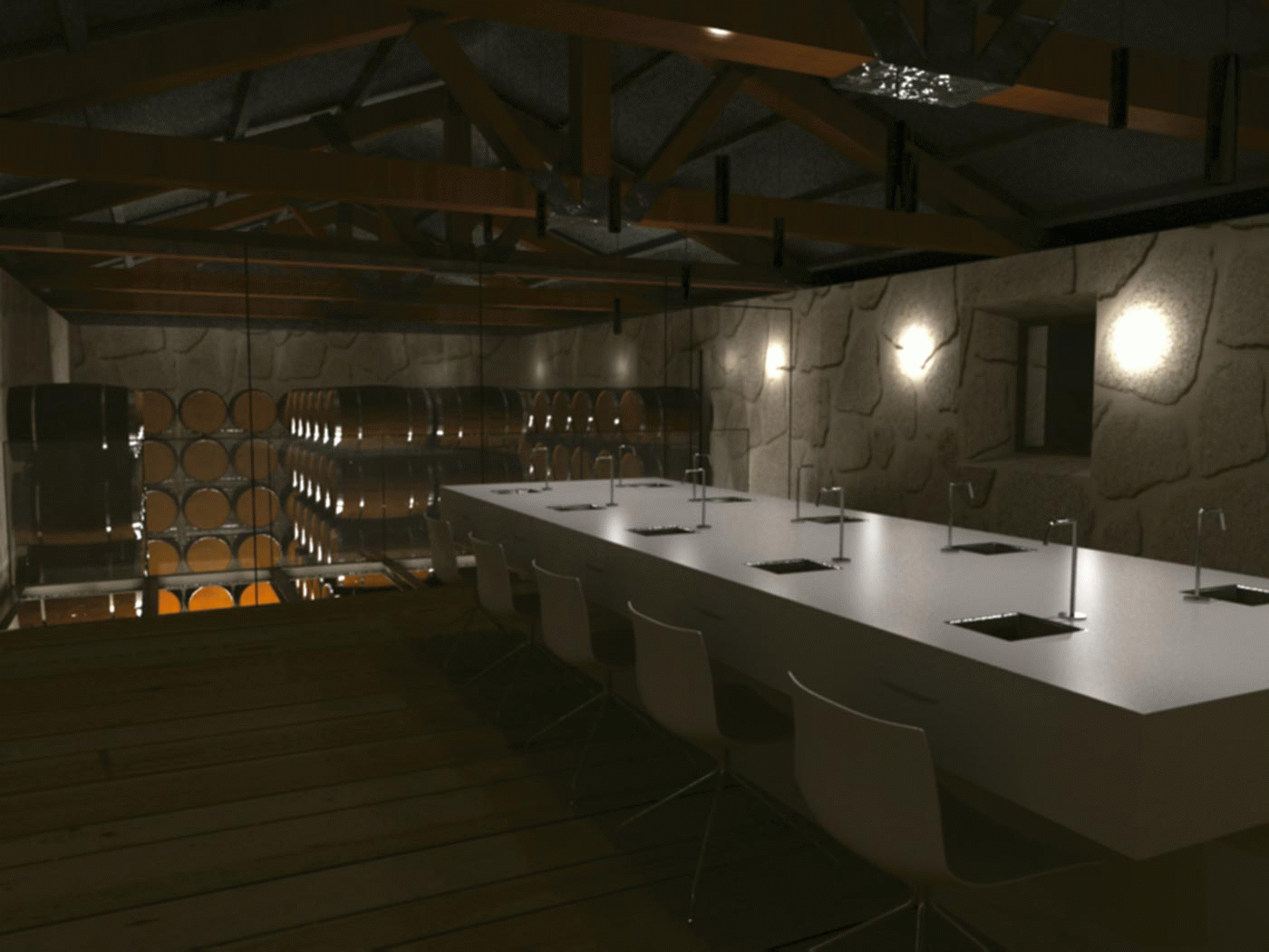 Leticia Vázquez - Reforma d’edificació rural per a bodega i centre d’estudis enològics