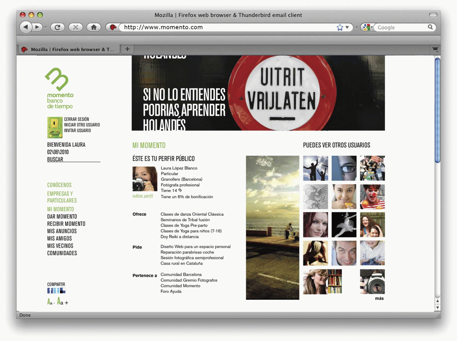 Miriam Sanchez - Momento. Banc de temps