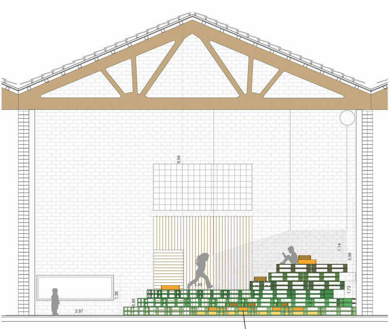 TFG de Nerea Borrell en Eina - Espacio familiar  “La nau”, Can Batlló