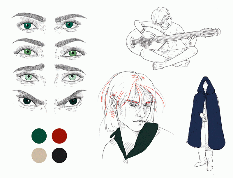 The art of The Name of the Wind, by Paula López Giménez