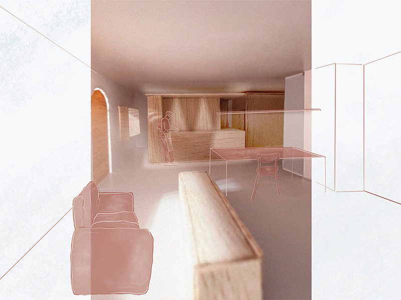 Rehabilitació d'una casa rural familiar. Adequació a tres generacions de la mateixa família, a partir de mòduls funcionals.