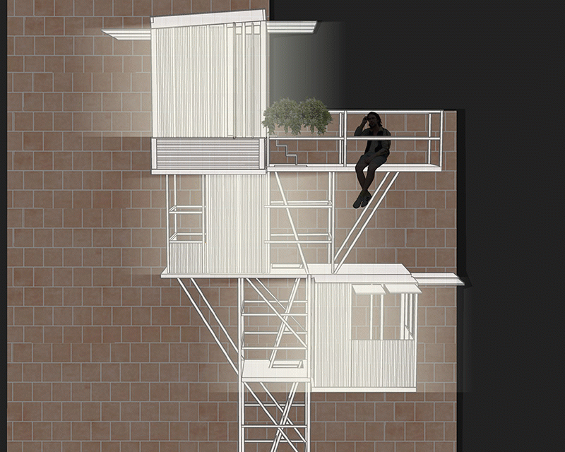 Refugi al terrat. Espai individual per a la creació - Sofia Aguilera Jiménez