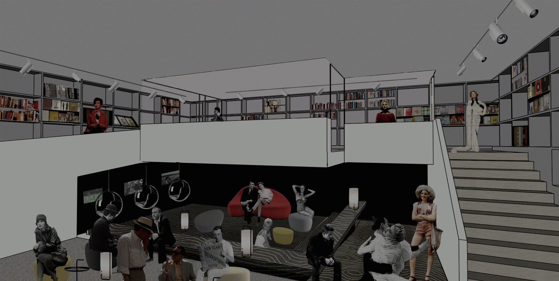 Ona Harster - Disseny d'una sala de Cinema a Barcelona