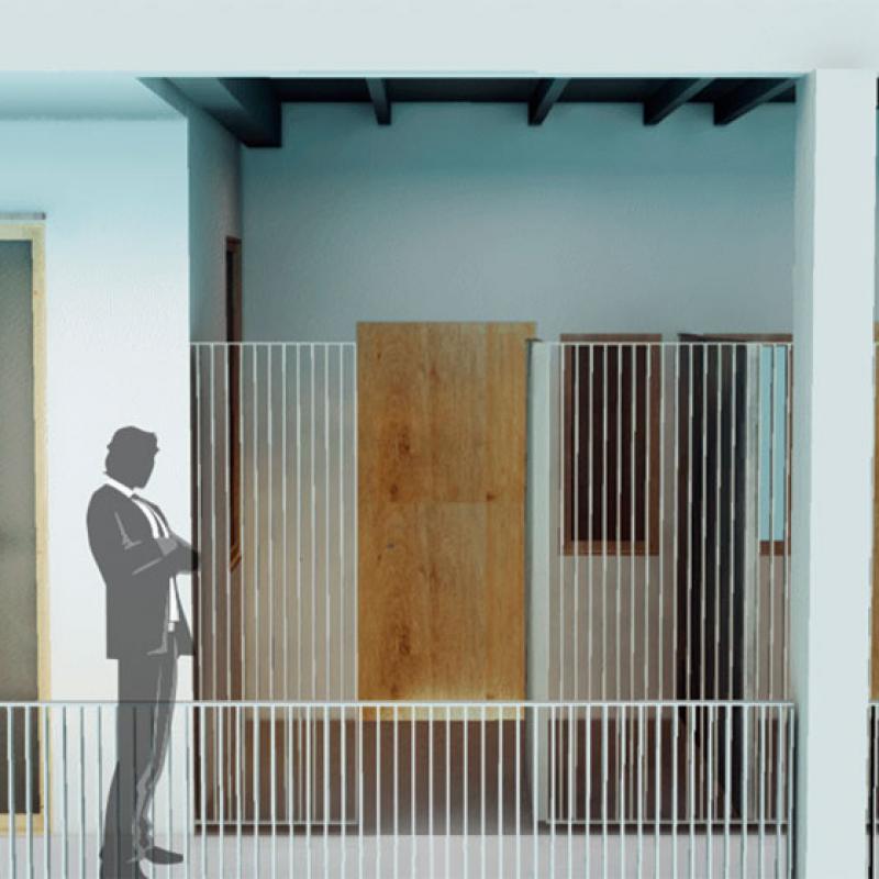 David Blanqué Sallent - Habitatge col·lectiu contemporani - Cast Interior